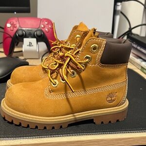 Timberland Kids Brown Leather Boots